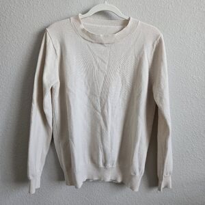 Cream color crew neck sweater